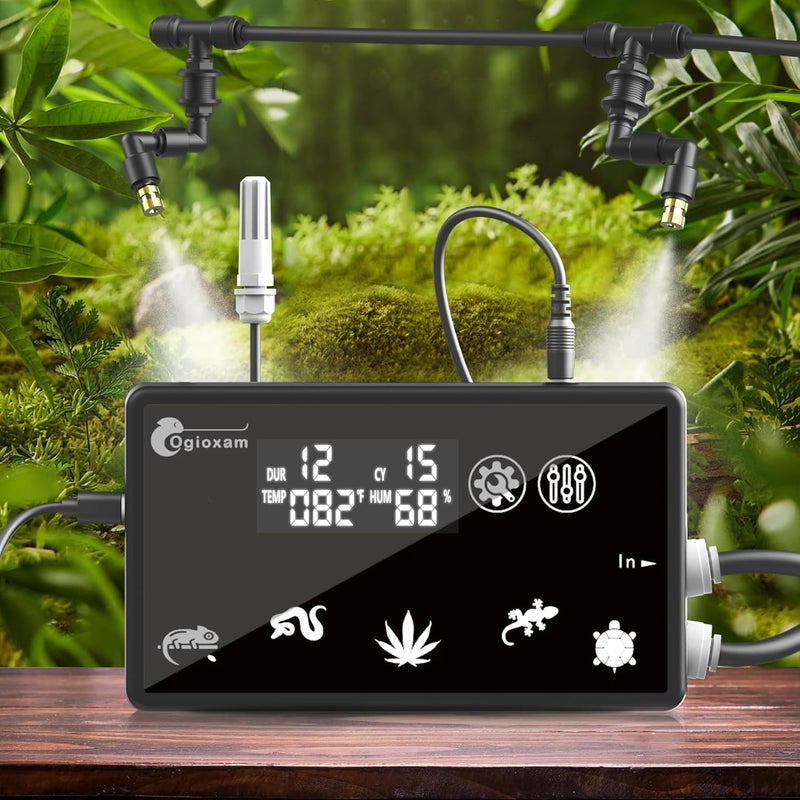 Ogioxam Automatic Reptile Mister System, Reptile Humidifiers Smart Misting System - Image 1